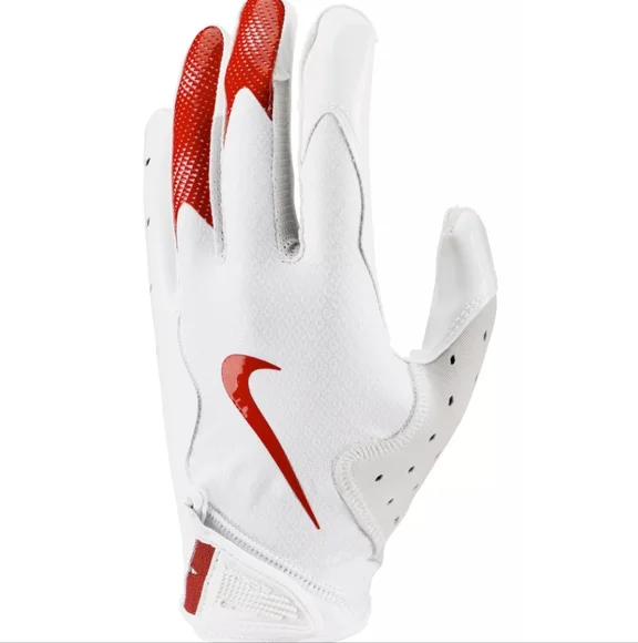 NWT Nike Vapor Jet football gloves men's size XL red and white set of two